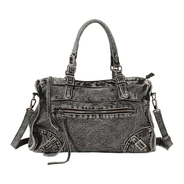URBAN REVIVO Fabric Handbag Regular Women's Dark Gray