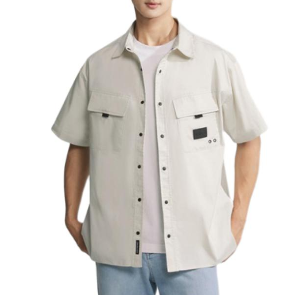 CALVIN KLEIN Shirt Men's Cow Ivory