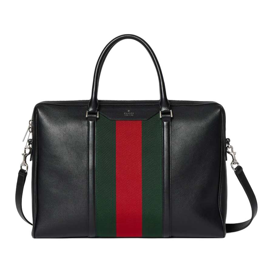 GUCCI GUCCI Soft Calfskin Briefcase Medium Men's Black