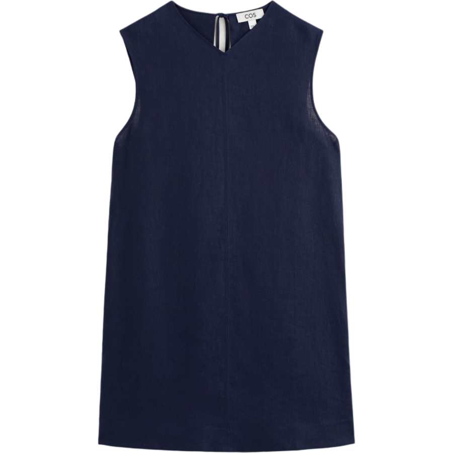 COS Sleeveless Dresses Women's Navy Blue Moderate Midi Dress