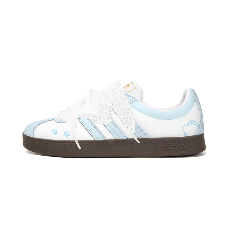 Adidas Adidas Vl Court Classic Skateboard Shoes Unisex Low Top White Blue