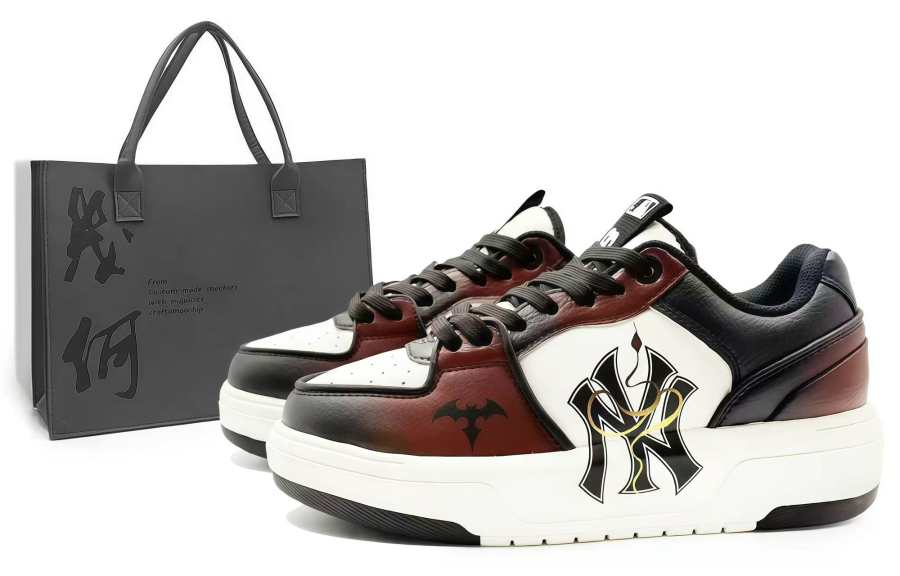 MLB MLB Chunky Liner Pu Low top Skateboard Shoes Unisex Red Black