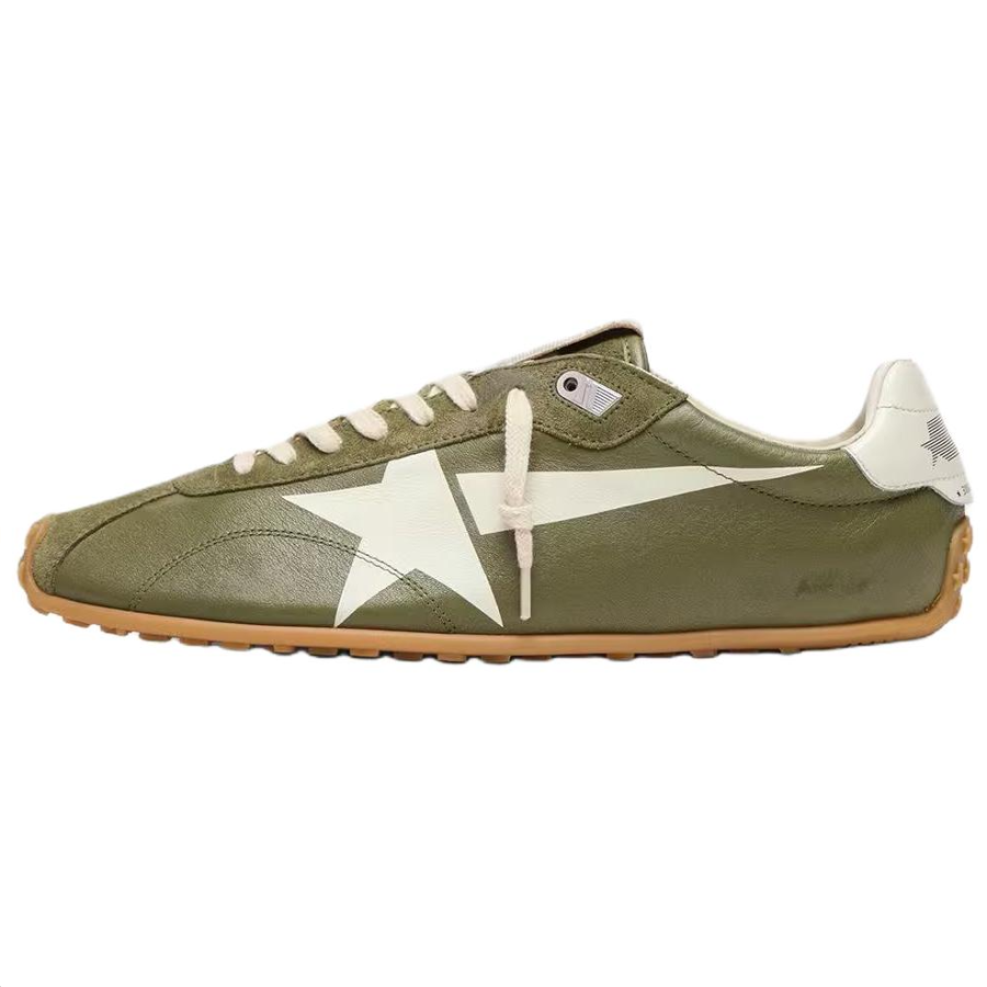 Golden Goose Marathon Speed Low top Casual Shoes Men's Olive Green