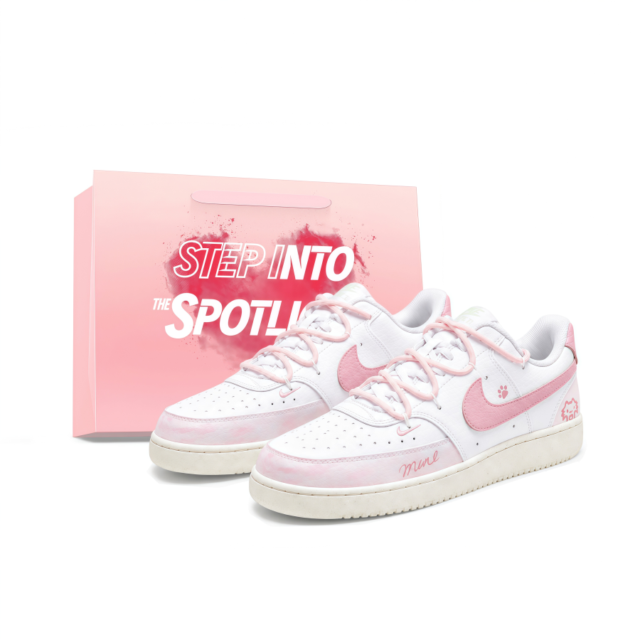 Nike Nike Court Vision Low top Casual Skate Shoes Women's Pink