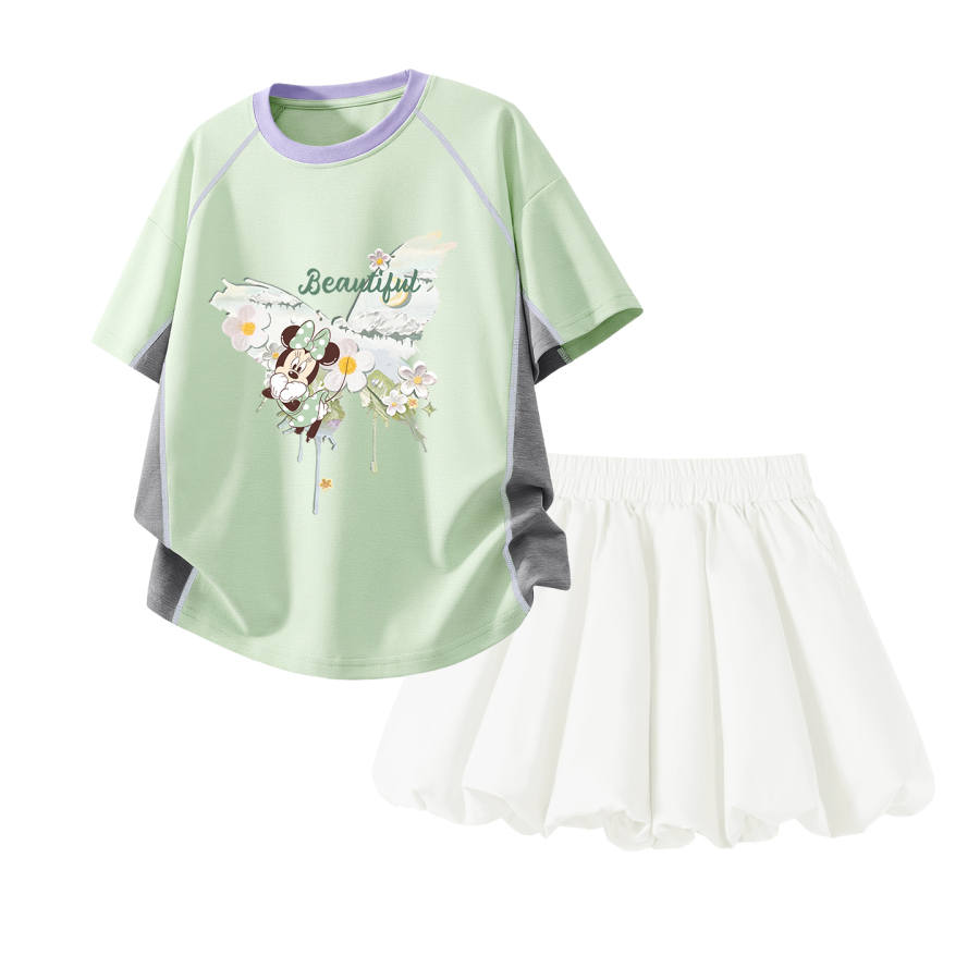 Disney Kids Casual Sportswear Crew Neck Thin Stretch