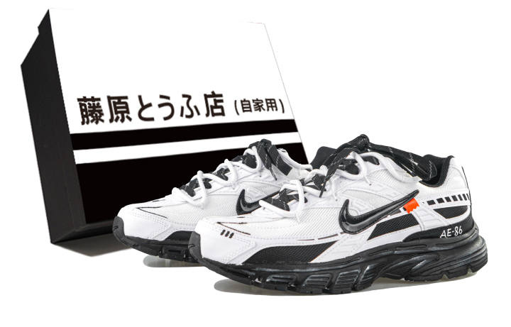 Nike Nike Initiator Cushioning Breathable Low top Casual City Commuting Running Shoes Men's Black White
