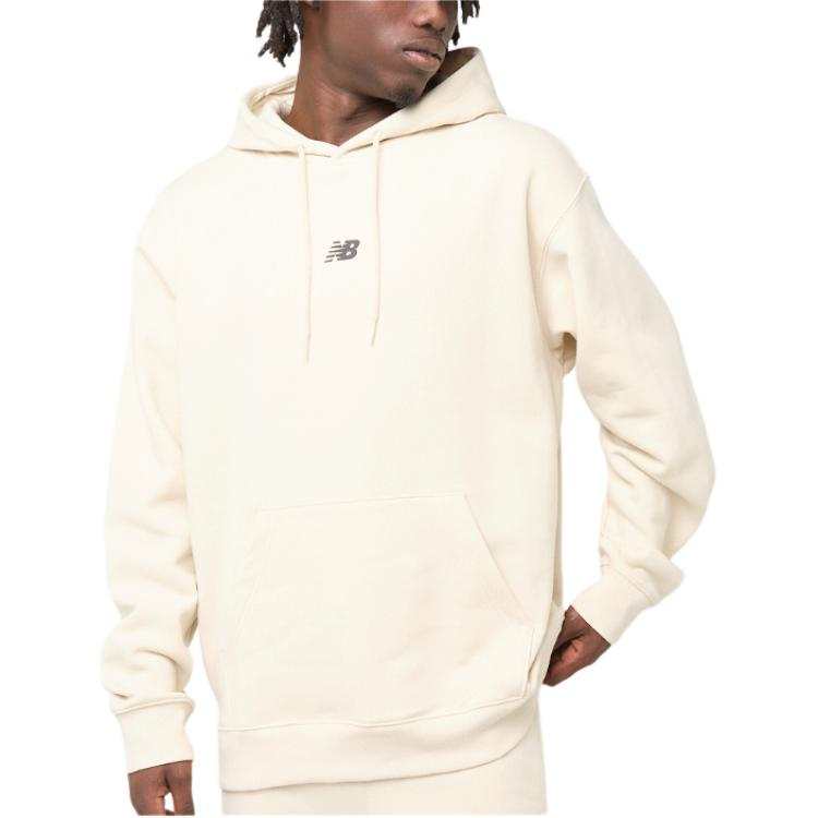 New Balance New Balance Sweatshirts Men's Beige Hooded Non Detachable Moderate