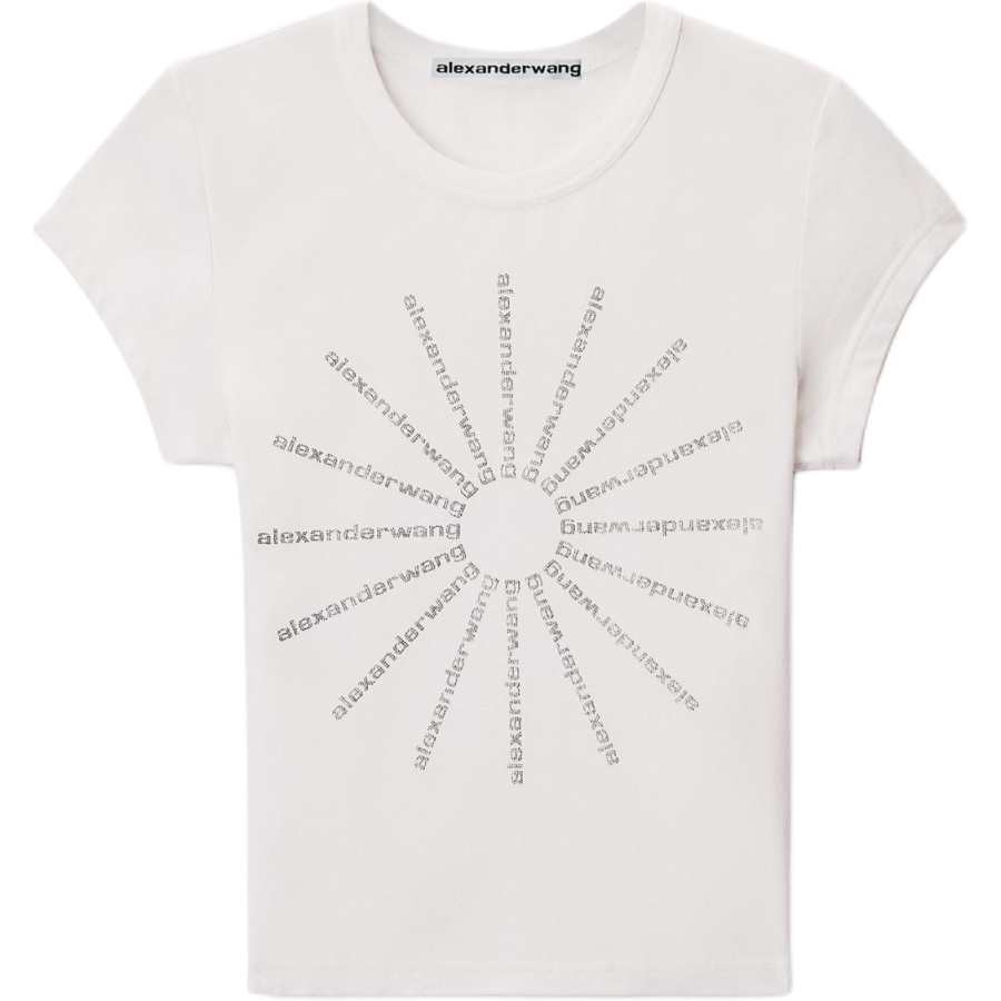 Alexander Wang T Shirts Women's White Crew Neck