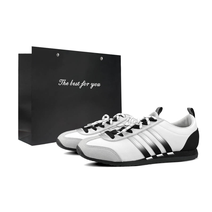 Adidas Adidas VS JOG 2.0 BNK Silver Edge Narrative Low top German Army Trainers Unisex Silver White