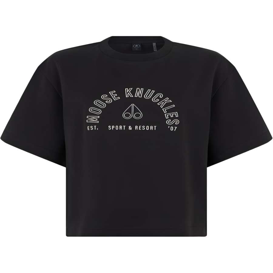 Moose Knuckles Logo Printed Crewneck T-Shirt