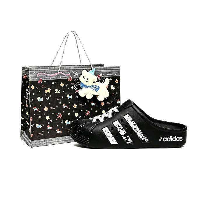 Adidas Adidas ADILETTE CLOGS Fleece Wheat Clogs Unisex Black