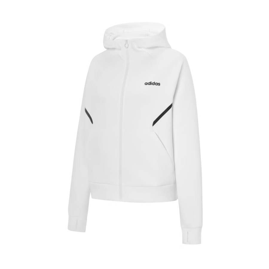 Adidas Adidas Running Jackets Women's White Hooded Non Detachable Moderate Other