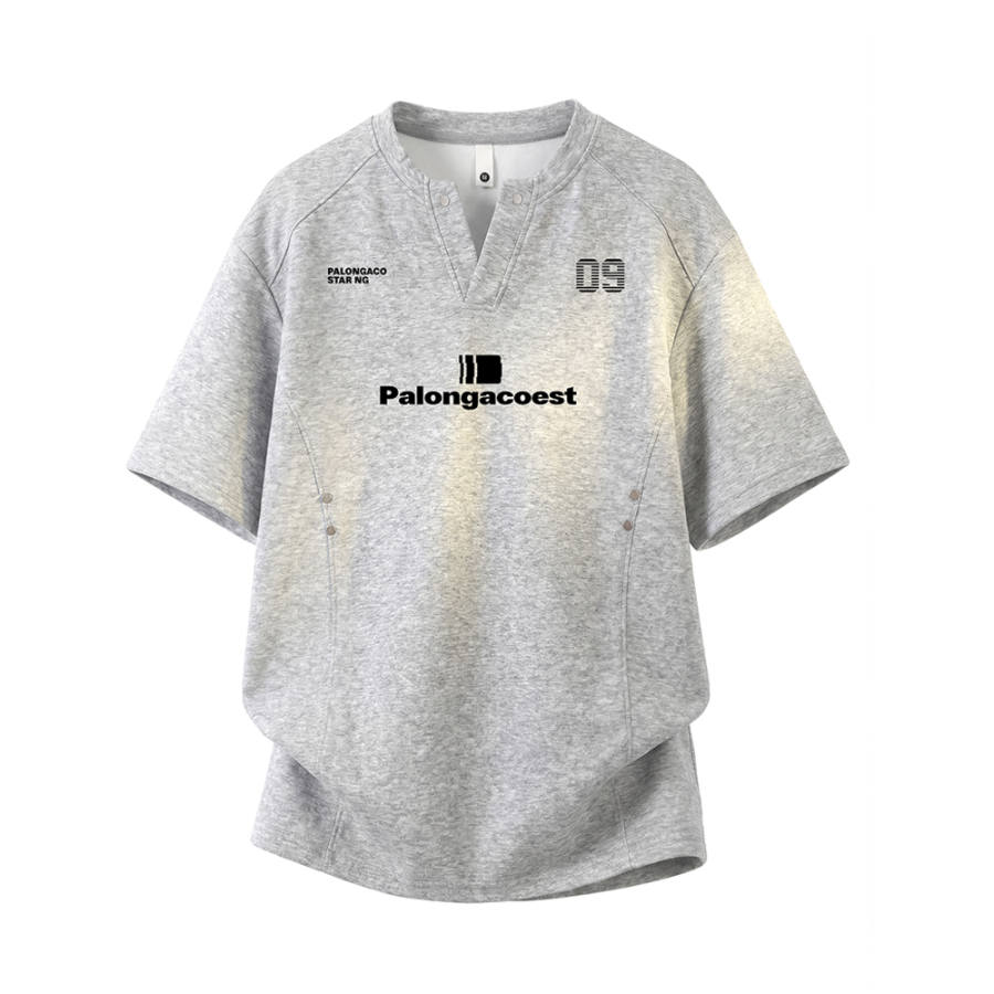 PAL ONGACO T Shirts Unisex V Neck Moderate Heavyweight