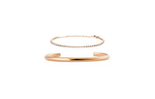 DW/DanielWellington Daniel Wellington Synthetic Cubic Zirconia Alloy Crystal Bangles Unisex