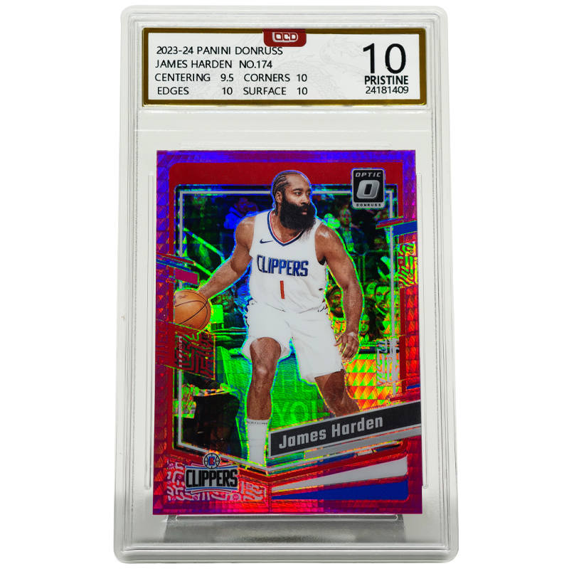 PANINI Donruss James Harden Star Card 23 24 Season, Refringence Large Scale Graded Cards 1 Pc
