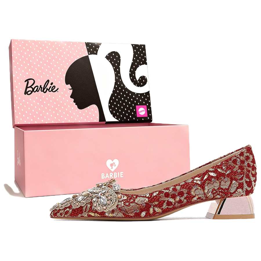 Barbie Barbie Microfiber Leather High Heels Women's