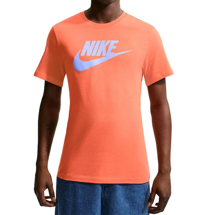 Nike Nike Sportswear T Shirts Men's Orange Frost Crew Neck Moderate