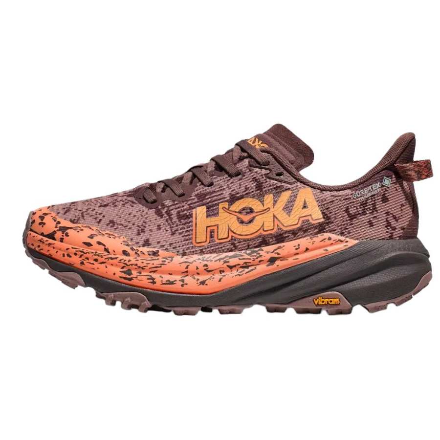 HOKA ONE ONE Speedgoat 6 Slip Resistant Abrasion Resistant Low top Trail Running Shoes Women's Umber