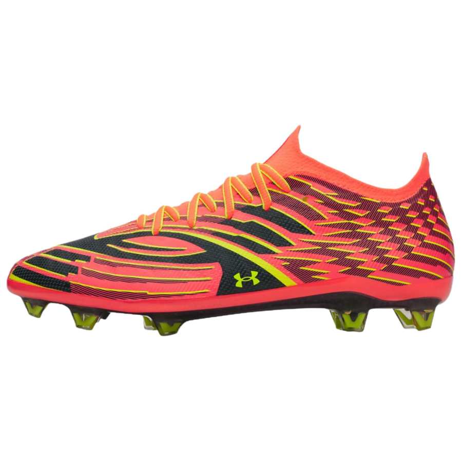 Under Armour Soccer Shoes Men's Pink Yellow