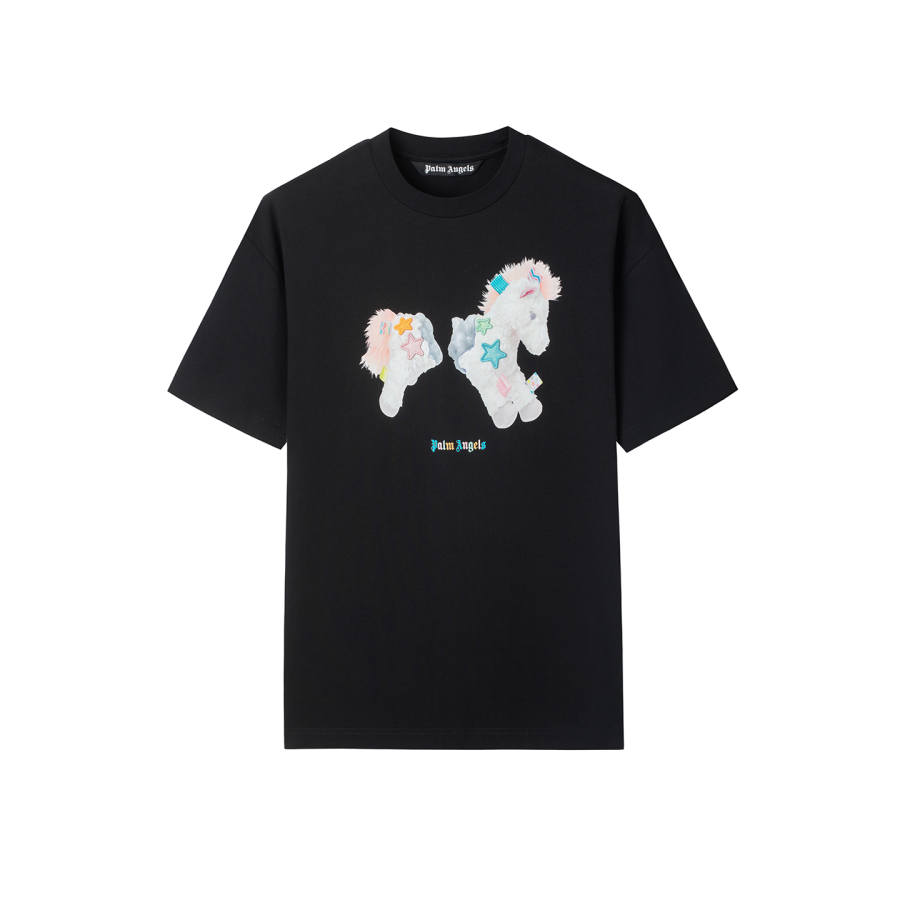PALM ANGELS T Shirts Unisex Crew Neck Moderate Heavyweight