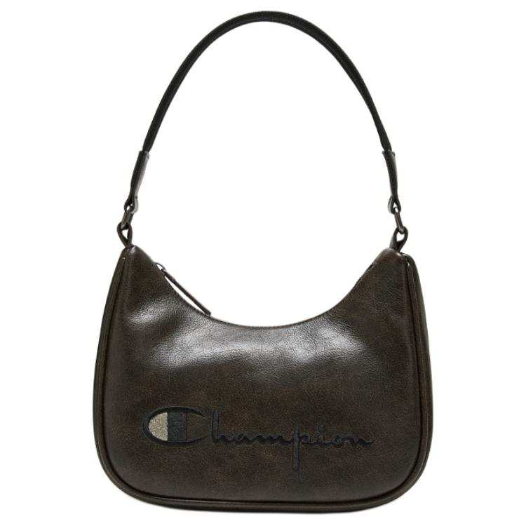 Champion Synthetic Leather Shoulder Bag Small Women's Black/Satin Brown/Peach Pink/White