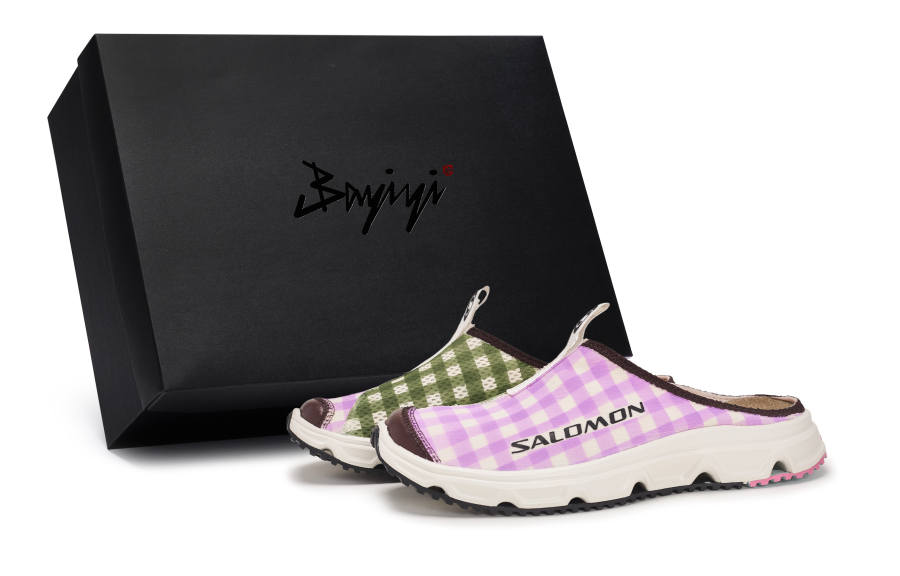 SALOMON RX Slide 3.0 No Special Function Closed Toe Slippers Unisex Beige Purple Green Brown