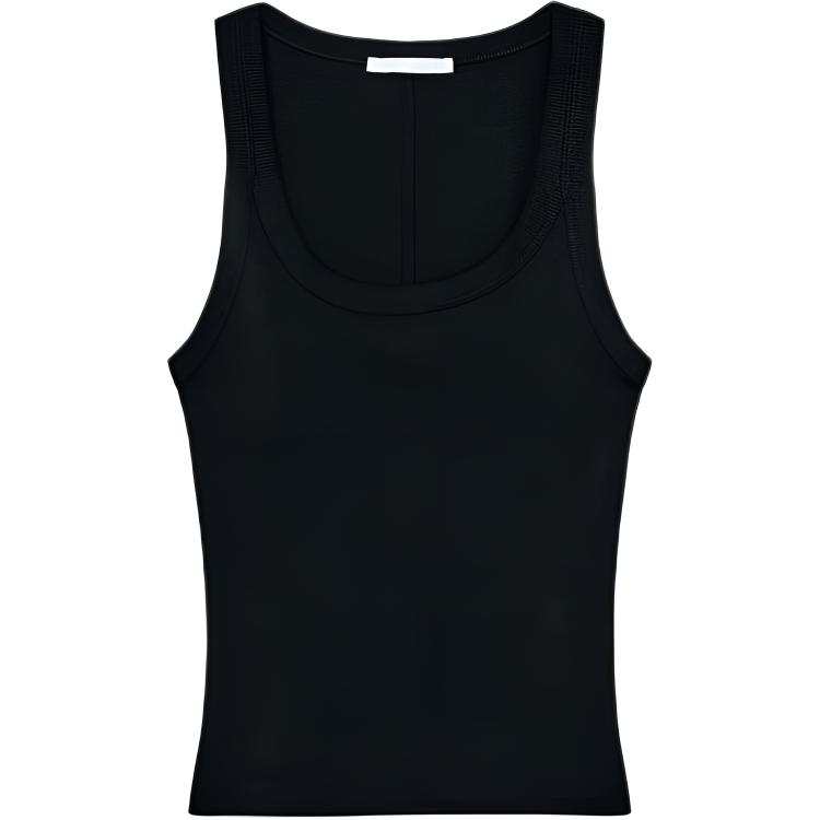 ZARA Tank Tops Women's Black Crew Neck Other