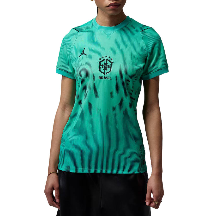 Jordan Jordan Brazil 2026 Stadium Goalkeeper Women's Jordan Dri-FIT Soccer Short-Sleeve Replica Jersey