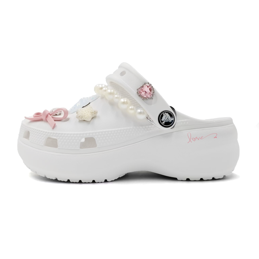 Crocs Crocs Classic Platform Clog Soufflé EVA Clogs Unisex White