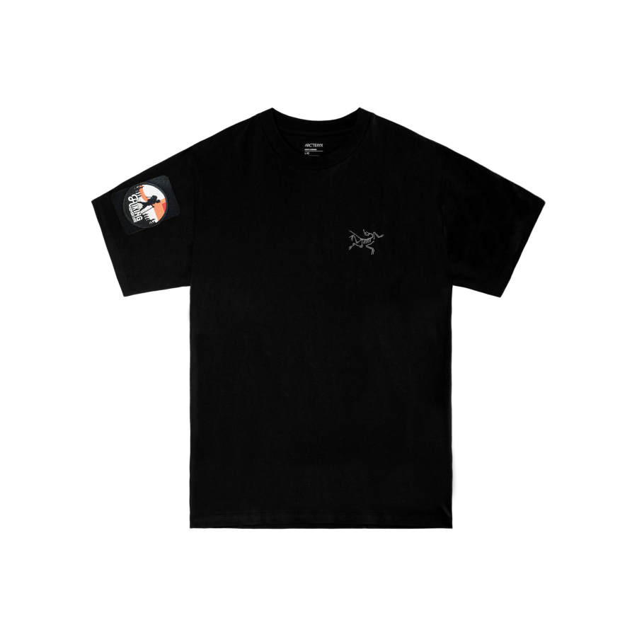 Arcteryx KRAGG T Shirts Unisex Black/Black Crew Neck Thin