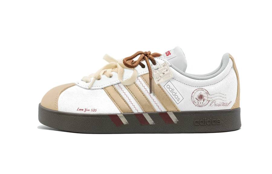 Adidas Adidas VL COURT 2.0 Rose Letter Low top Skateboard Shoes Unisex