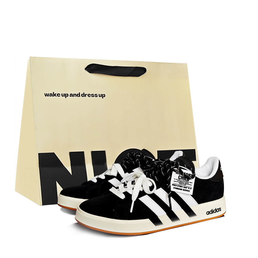 Adidas Adidas Grand Court Base 00s Skateboard Shoes Unisex Low Top Black White