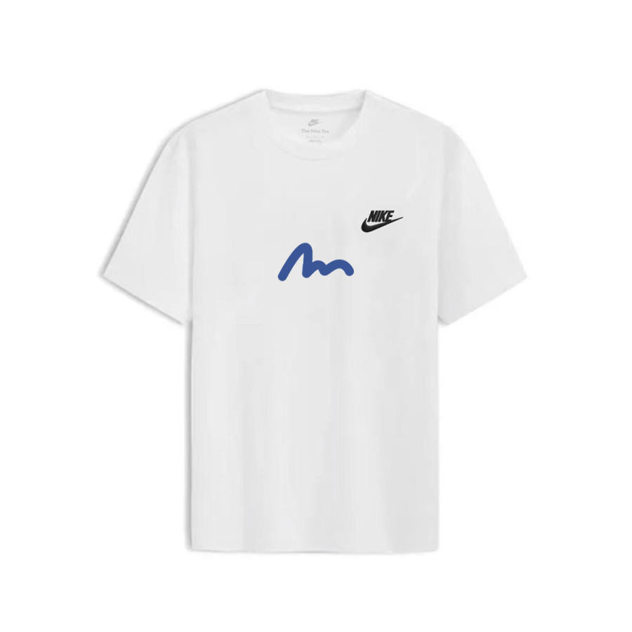 Nike Nike Sportswear T Shirts Men's White Crew Neck Moderate Straight Fit