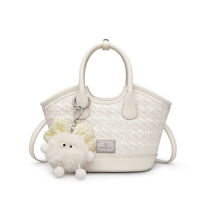 Disney Winnie The Pooh Handbags Ecru, Charm Included