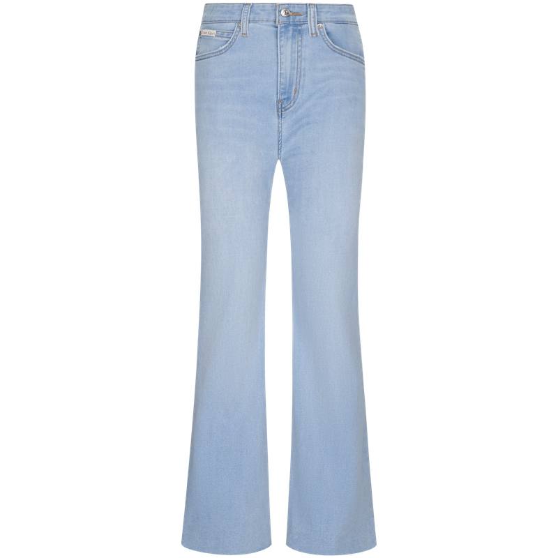 Calvin Klein Jeans Women's XS4 Denim Light Blue Moderate Flared Pants