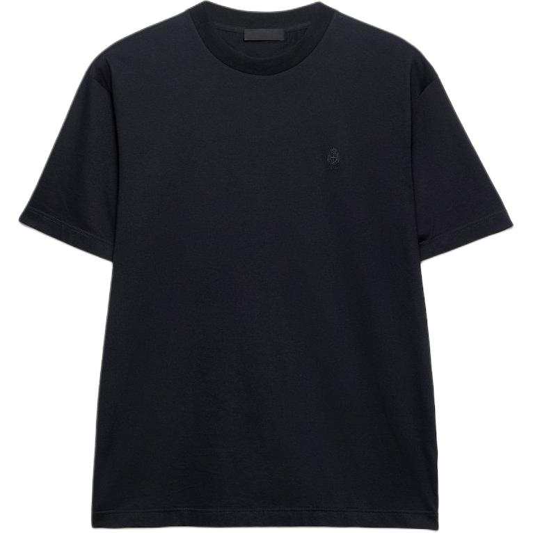 PRADA PRADA T Shirts Men's Black Crew Neck Moderate Straight Fit