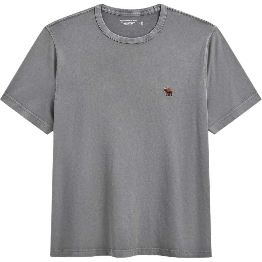 Abercrombie&Fitch T Shirts Men's Gray Crew Neck