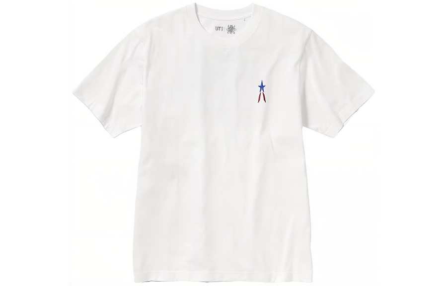 UNIQLO T Shirts Unisex White Crew Neck Moderate