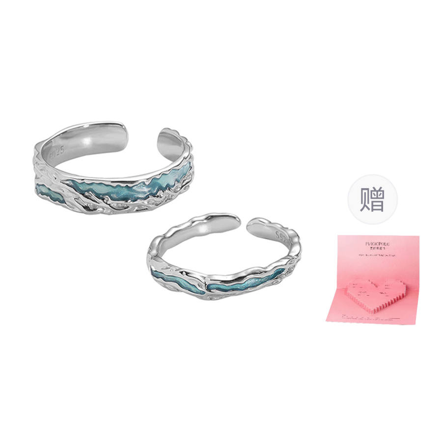 MAGICPOLE MAGICPOLE 925 Sterling Silver 999 Fine Silver Rings Unisex