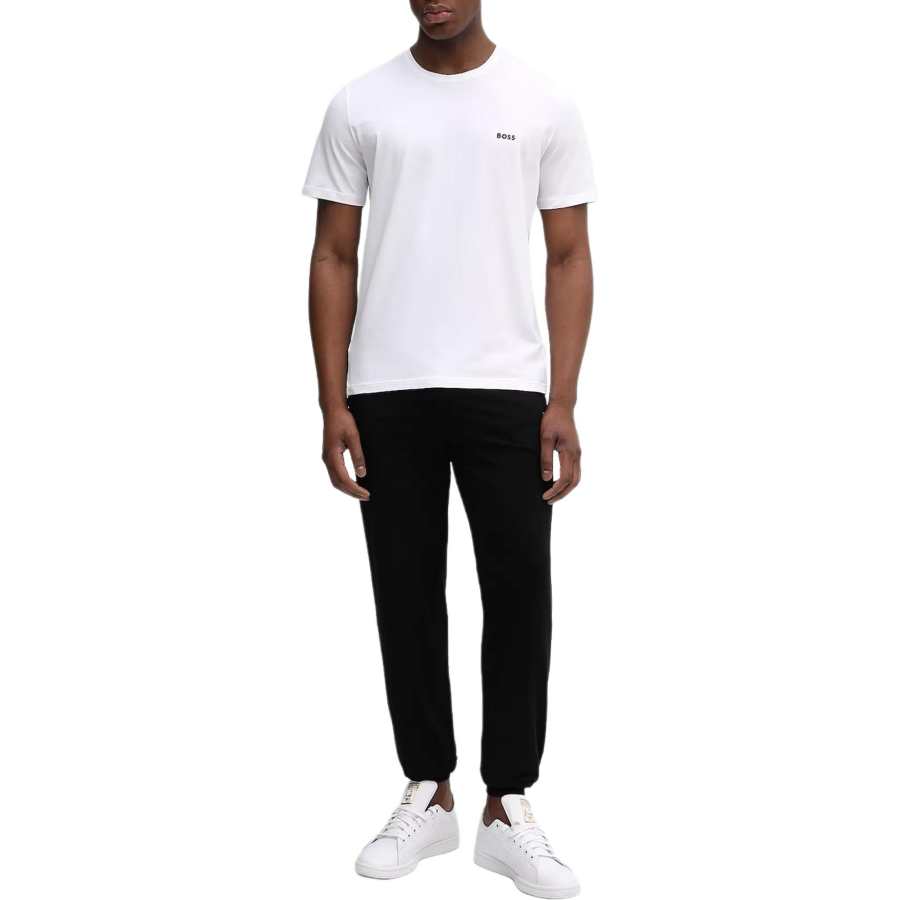 HUGO BOSS T Shirts Men's White Crew Neck Moderate
