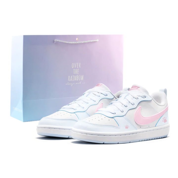 Nike Nike Court Borough Skateboard Shoes Women's Low Top Light Pink
