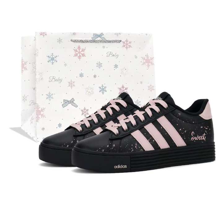 Adidas Adidas Daily 4.0 Skateboard Shoes Unisex Low Top Black, Pink, White, Multicolor