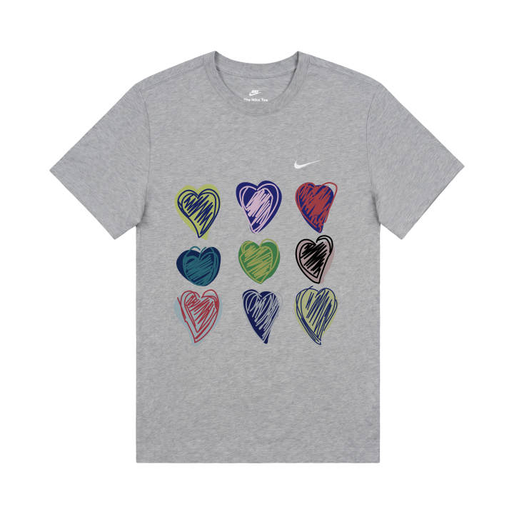 Nike Nike T Shirts Unisex Gray Crew Neck Moderate