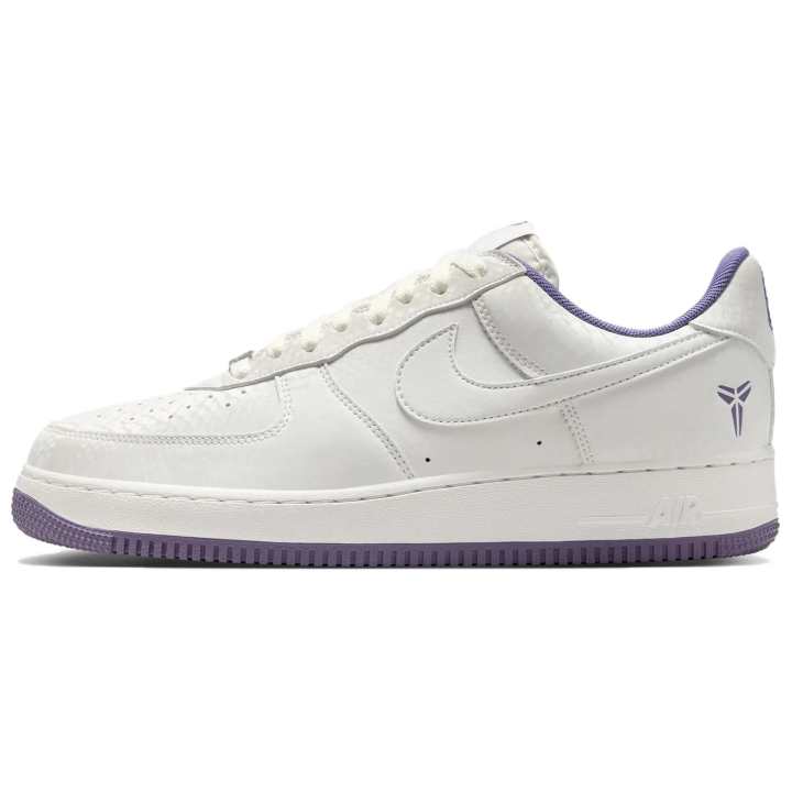 Nike Nike Air Force 1 Low top Skateboard Shoes Men's White Purple