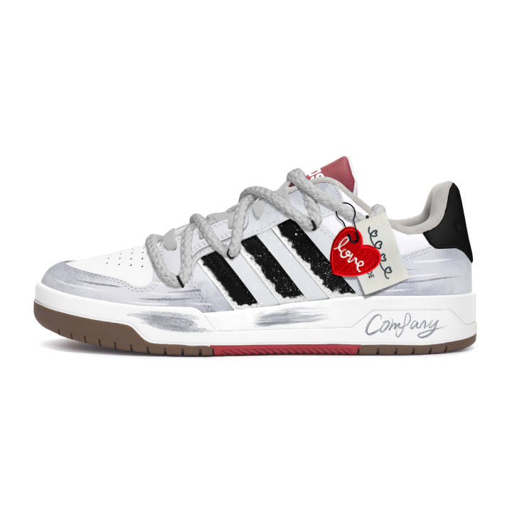 Adidas Adidas ENTRAP Skateboard Shoes Unisex Low Top White Gray Black Brown Red Multicolor