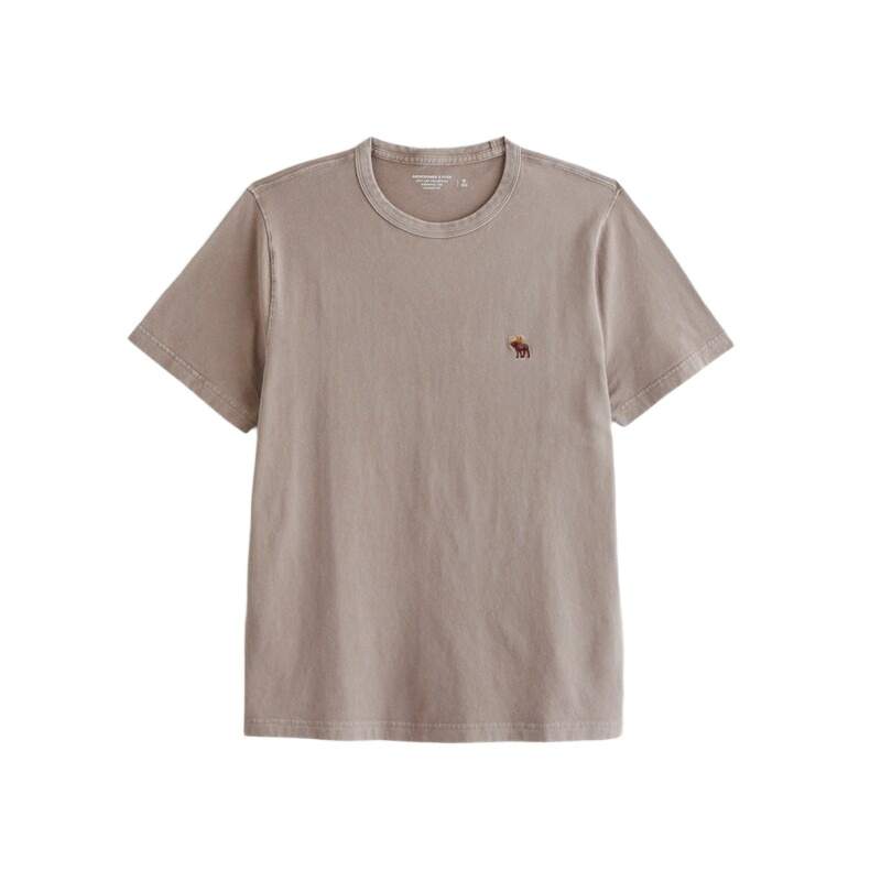 Abercrombie&Fitch T Shirts Men's Brown Crew Neck