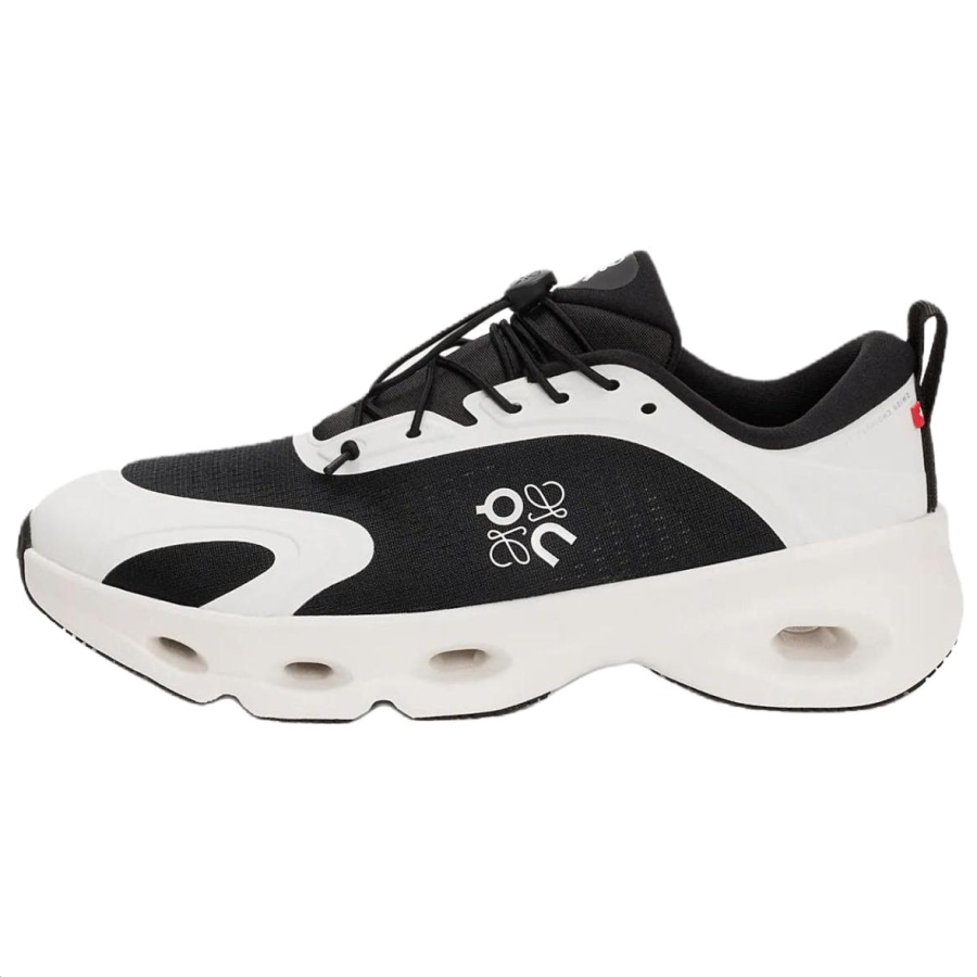 LOEWE On X LOEWE Cloudsolo Casual Shoes Women's Low Top Black Patchwork Eggshell Color