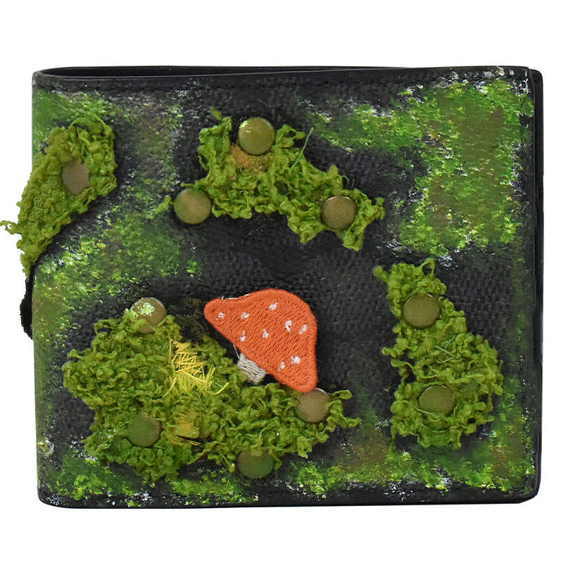 COACH COACH Billfold Wallet Wallets Moss Mushroom