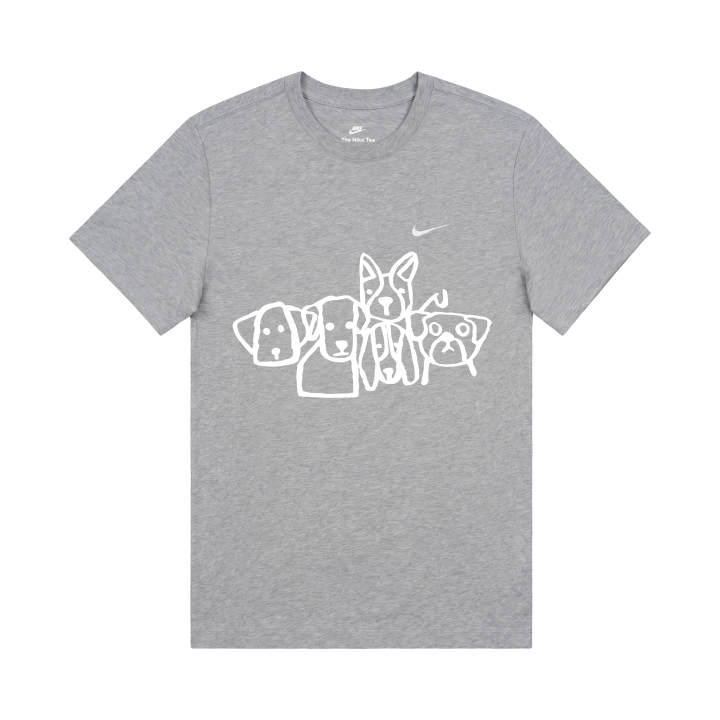 Nike Nike T Shirts Unisex Gray Crew Neck Moderate