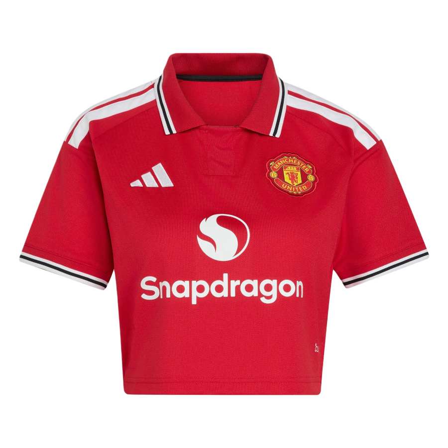 Adidas Adidas Manchester United Soccer Jerseys Women's Manchester United Red Lapel Moderate